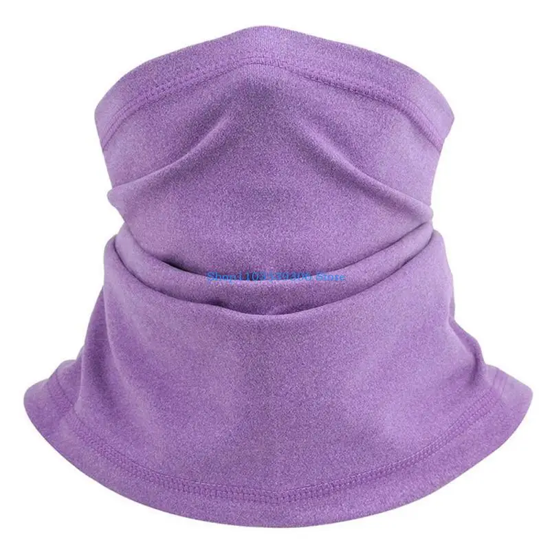 400A Thick Face Cover Neck Tube Scarf Winter Ear Warmer Scarf Fleece Neck Warmer
