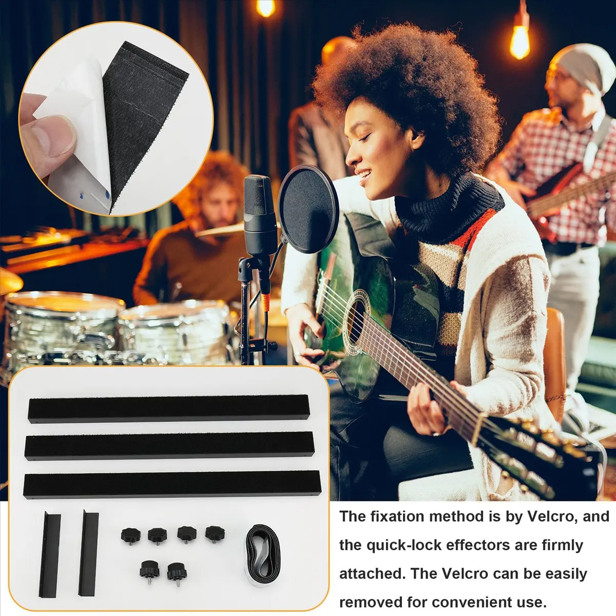Small Guitar Pedalboard Cable Organizer Guitar Pedalboard Sturdy Instrument Accessories Music Lovers Supplies for Live A