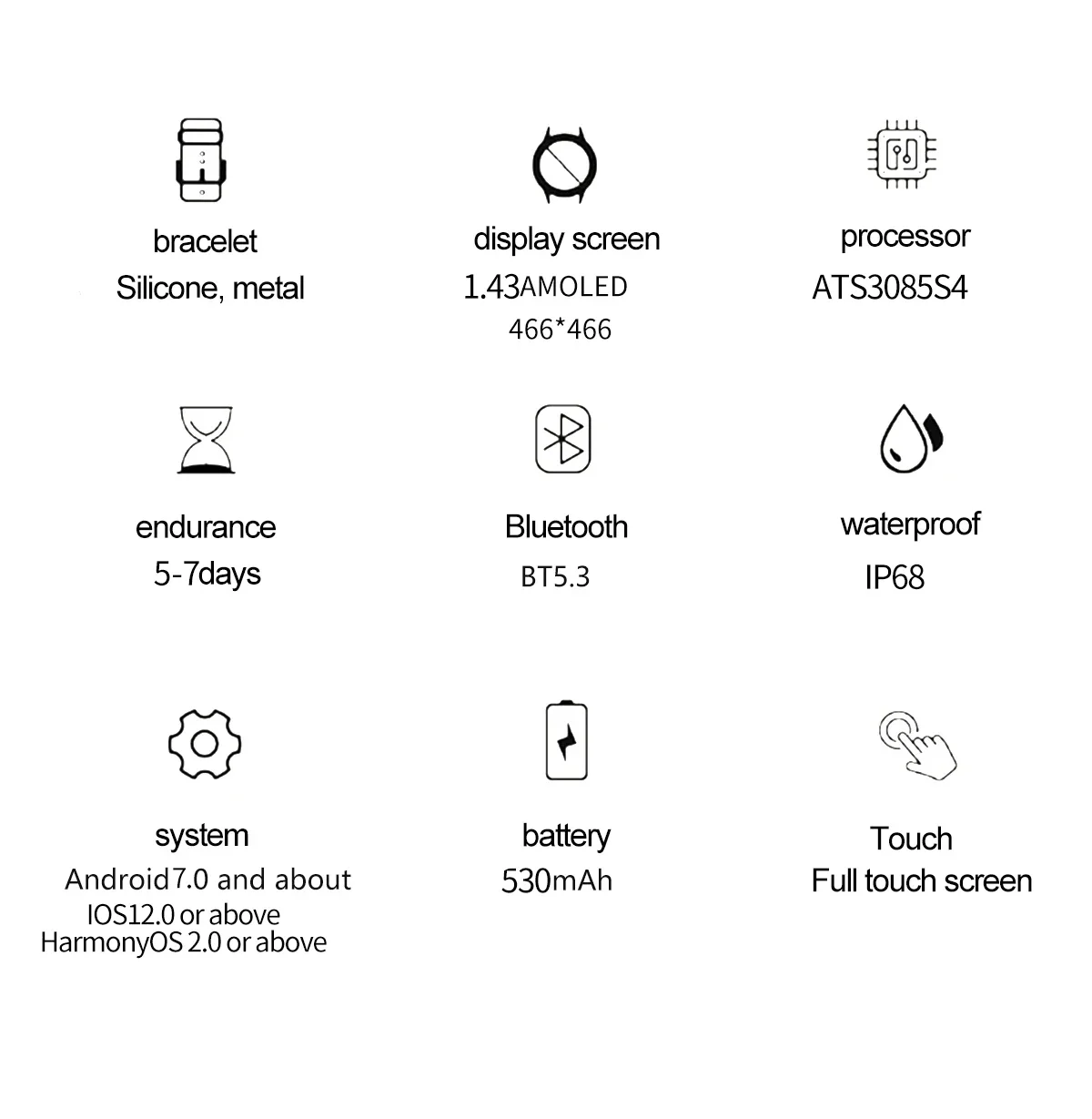 2025 NEUE VWAR ACE GPS-Smartwatch, 5 ATM wasserdicht, integrierter Dualband-GNSS-Kompass, Militär-Sport-Smartwatch für Herren, 2025 Neu – Detail 22