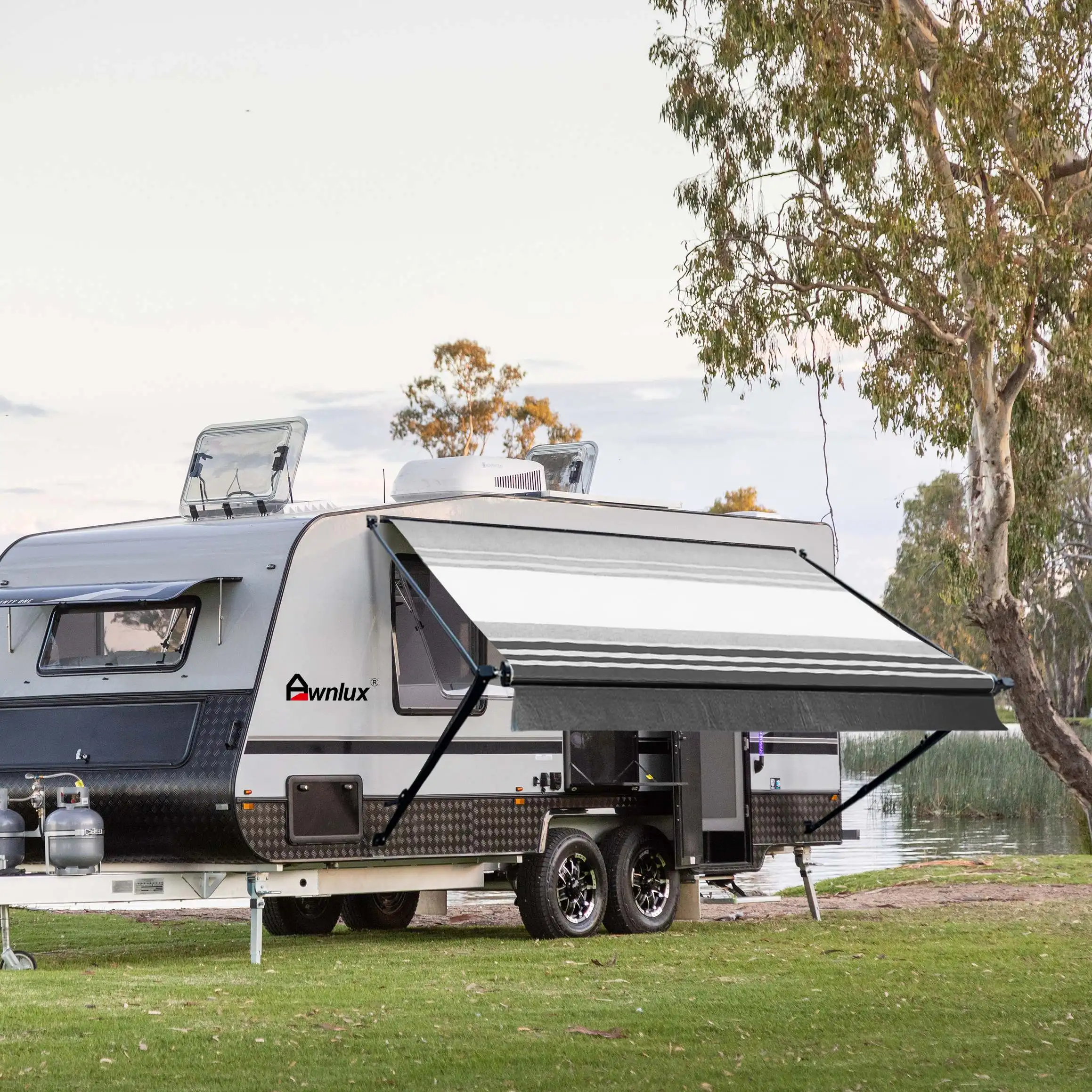 

Wholesale Outdoor Sun Shade Manual Control Motorhome RV Trailer Caravan Camper Van Roll Out Awning