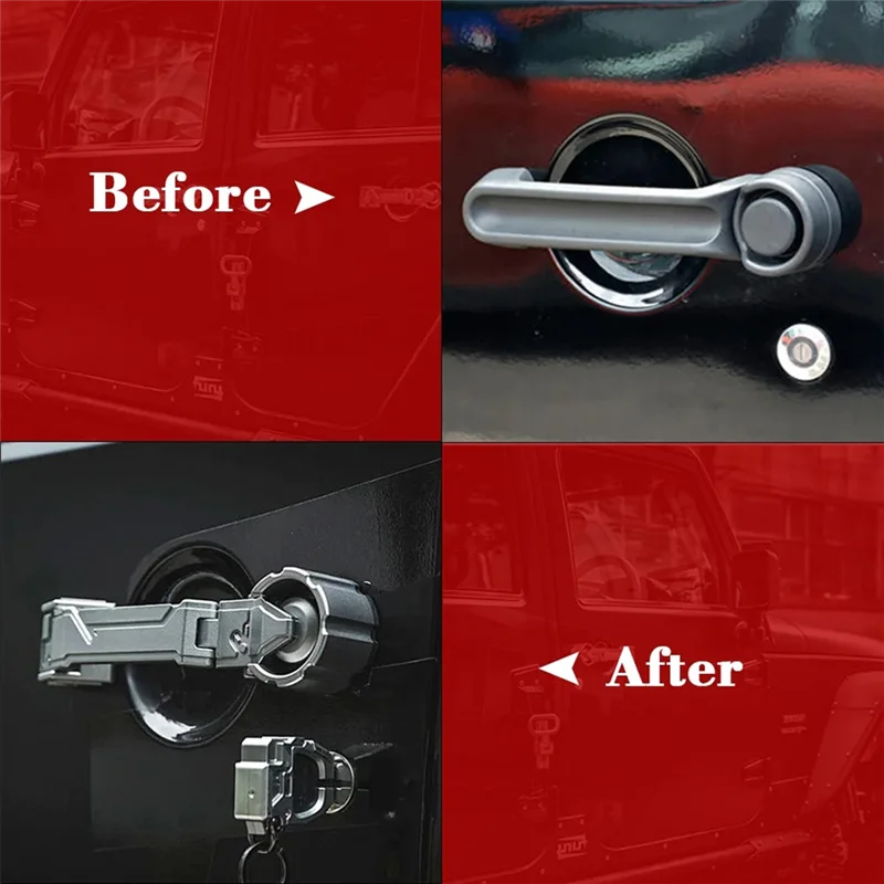 

Exterior Door Handles Tailgate Handle Door Handles Forjeep Wrangler JK Outer Door Handle Trunk Door Handle Black