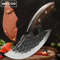WXCOO Hand Forged Hammered Chef's Knife Stainless Steel Kitchen Knives Meat Cleaver Splitting Slicing Knife Fruit Paring Knife