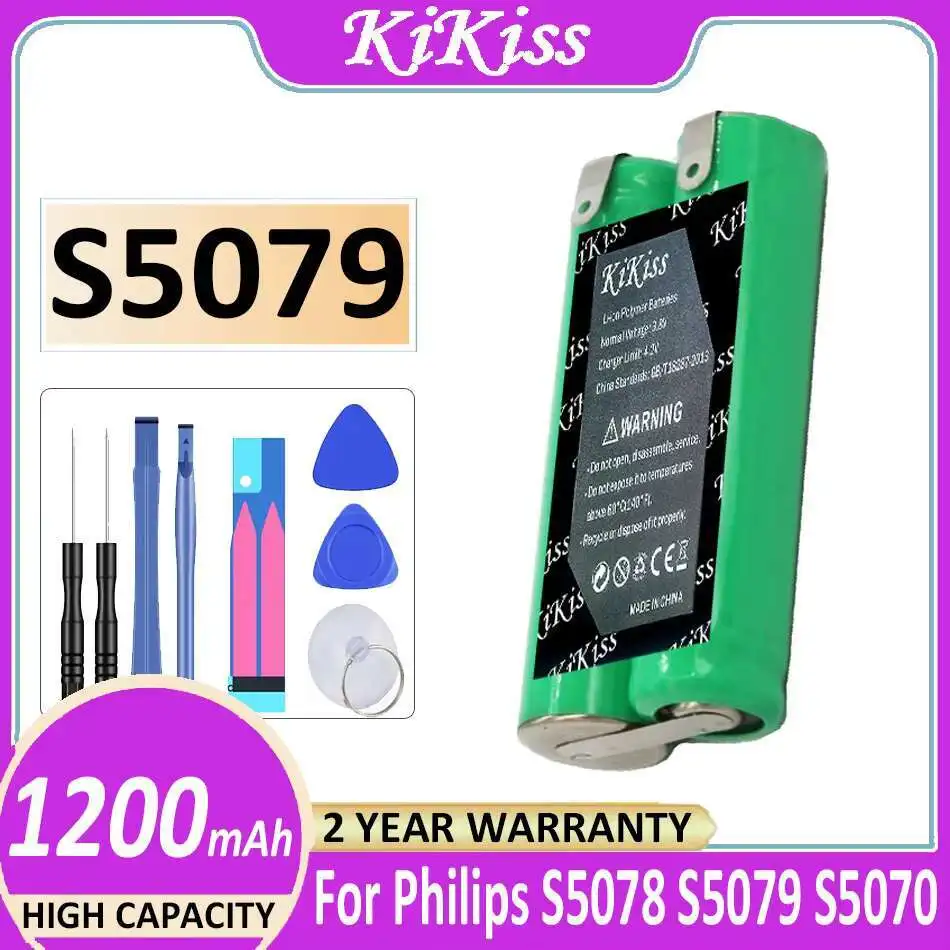 

For Philips S5078 S5079 S5070 S5081 5082 5090 S560 S561 Electric Shaver Durable Shaver Battery 1200mAh Premium Replacement