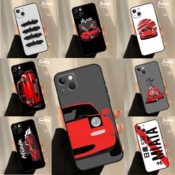 Miata Mx5 Na Red Phone Case For iPhone SE 2022 XR X XS Max 6S 7 8 Plus 12 13 Mini 11 12 13 14 Pro Max Cover