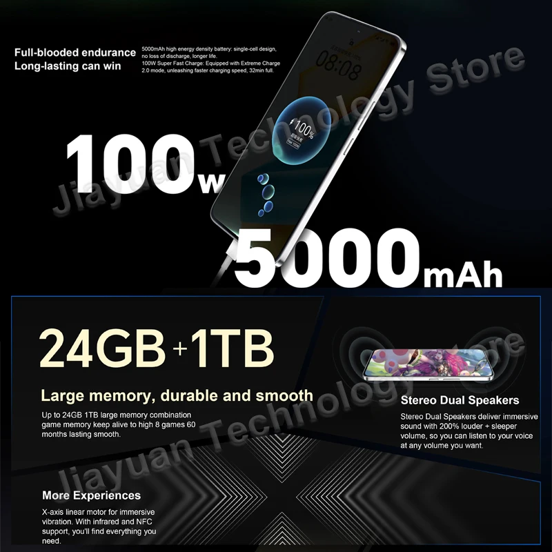 Originele Honor 90 GT 5G 6,7 inch 120 Hz AMOLED-scherm Leeuwebek 8 Gen 2 camera 50 MP batterij 5000 mAh NFC GMS-smartphone