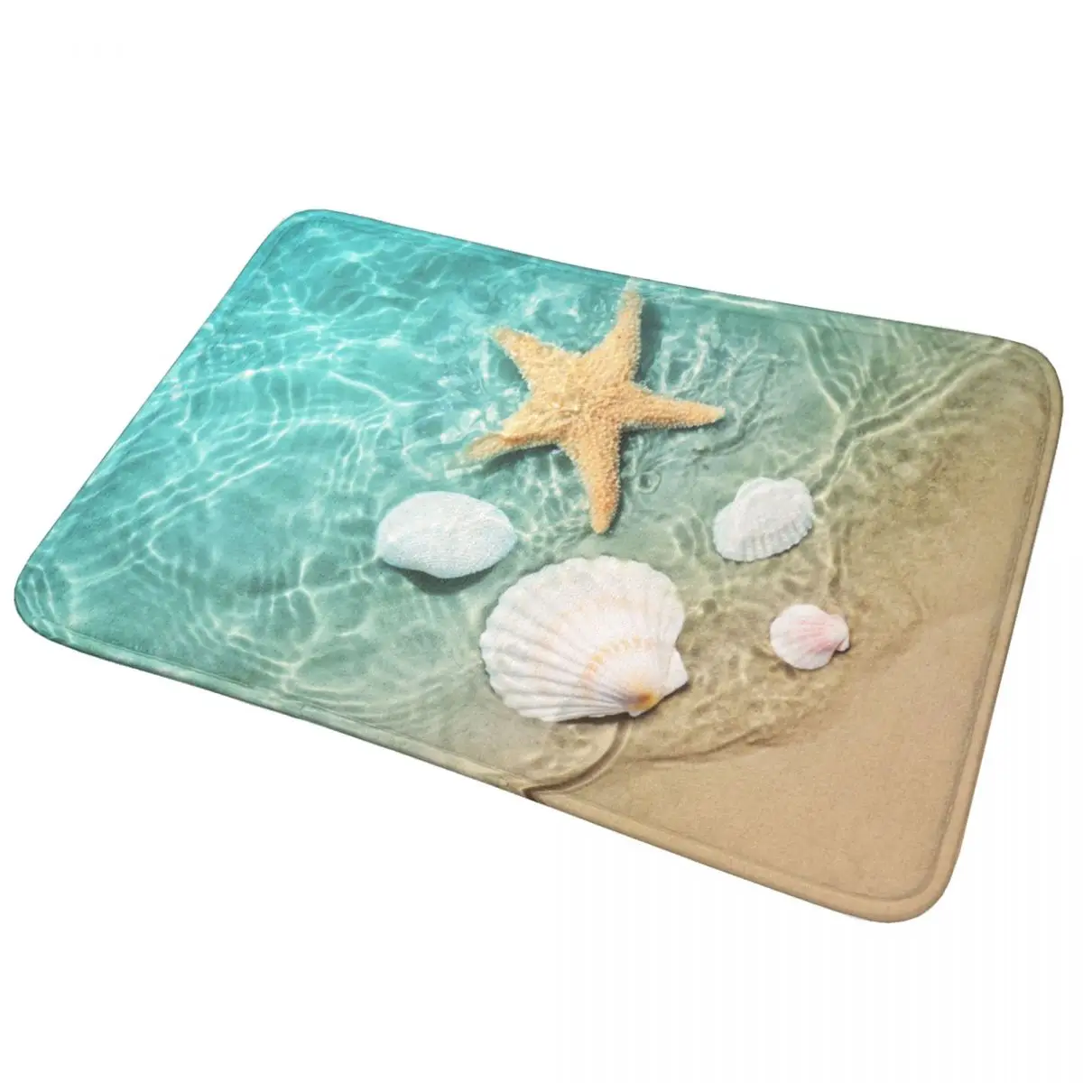 Beach Theme Bathroom Decor Art Bathroom Mat Non Slip Doormat Bath Rug Soft Absorbent Floor Mats for Bathroom 60x40