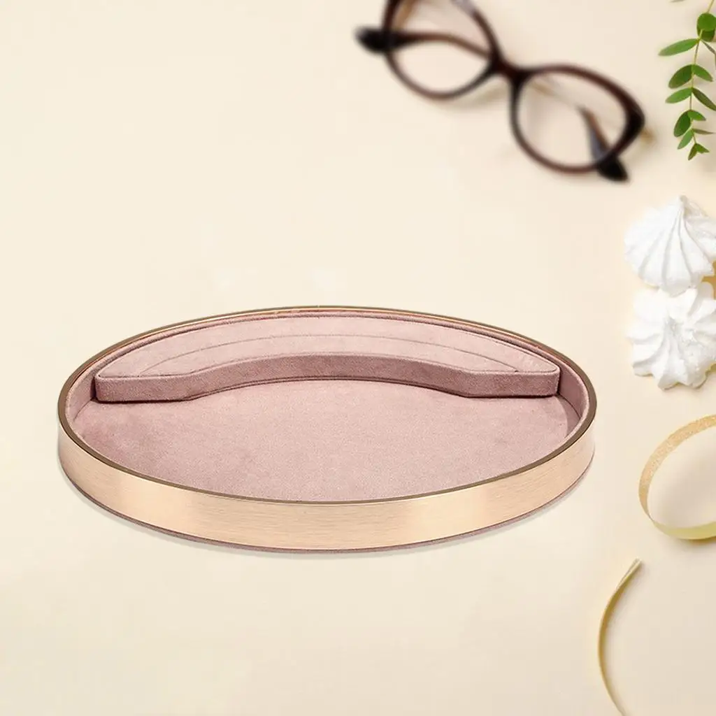Fashion Jewelry Tray Organizer Storage Earrings Bracelet Holder Display Show Case Serving Tray Drawer Dresser Supplies