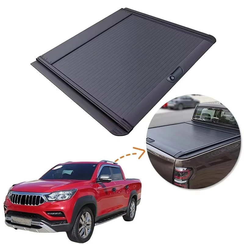 Waterproof Anti-Theft Dustproof Car Parts Roller Lid up Pick up Truck Aluminium Alloy Tonneau Cover for Ssangyong Khan 2020+