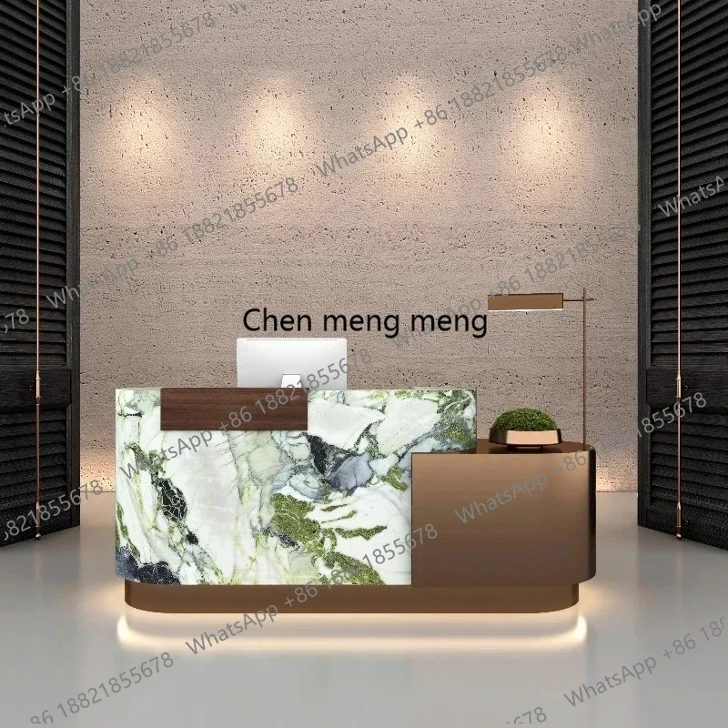 

New arrive Designer Cashier Reception Desks Modern Restaurant Retail Store Reception Desks Contemporary Tresen Rezeption Office