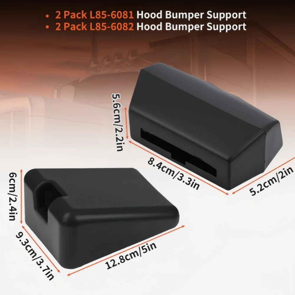 1 Juego de soportes para capó de coche para Peterbilt 567, Kenworth L85-6081/L85-6082/M75681, accesorios automotrices