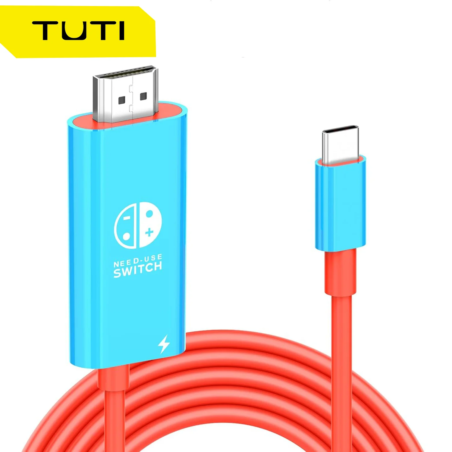 

Портативная дорожная док-станция TUTI Switch 2-в-1 с разъемом 4K HDMI Type-C, зарядка 100 Вт для Samsung Dex S24 MacBook