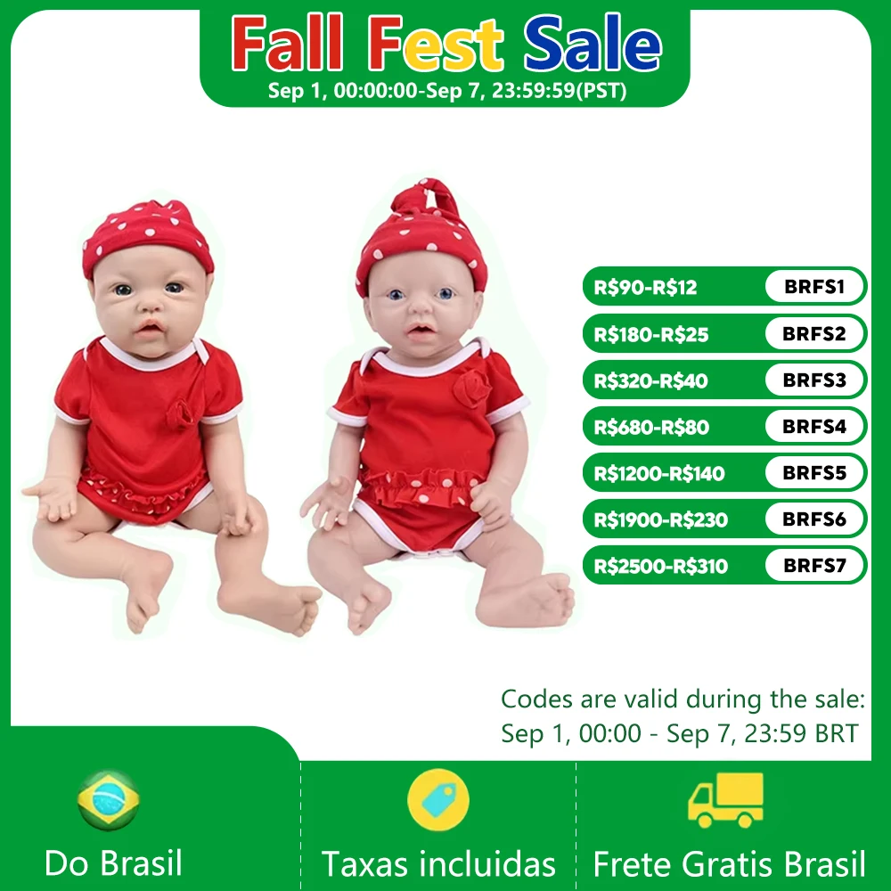 IVITA Enviado do Armazém do Brasil, Bonecas de Silicone Realistas para Crianças, Bonecas Pintadas com Aparência Realista para Presentes