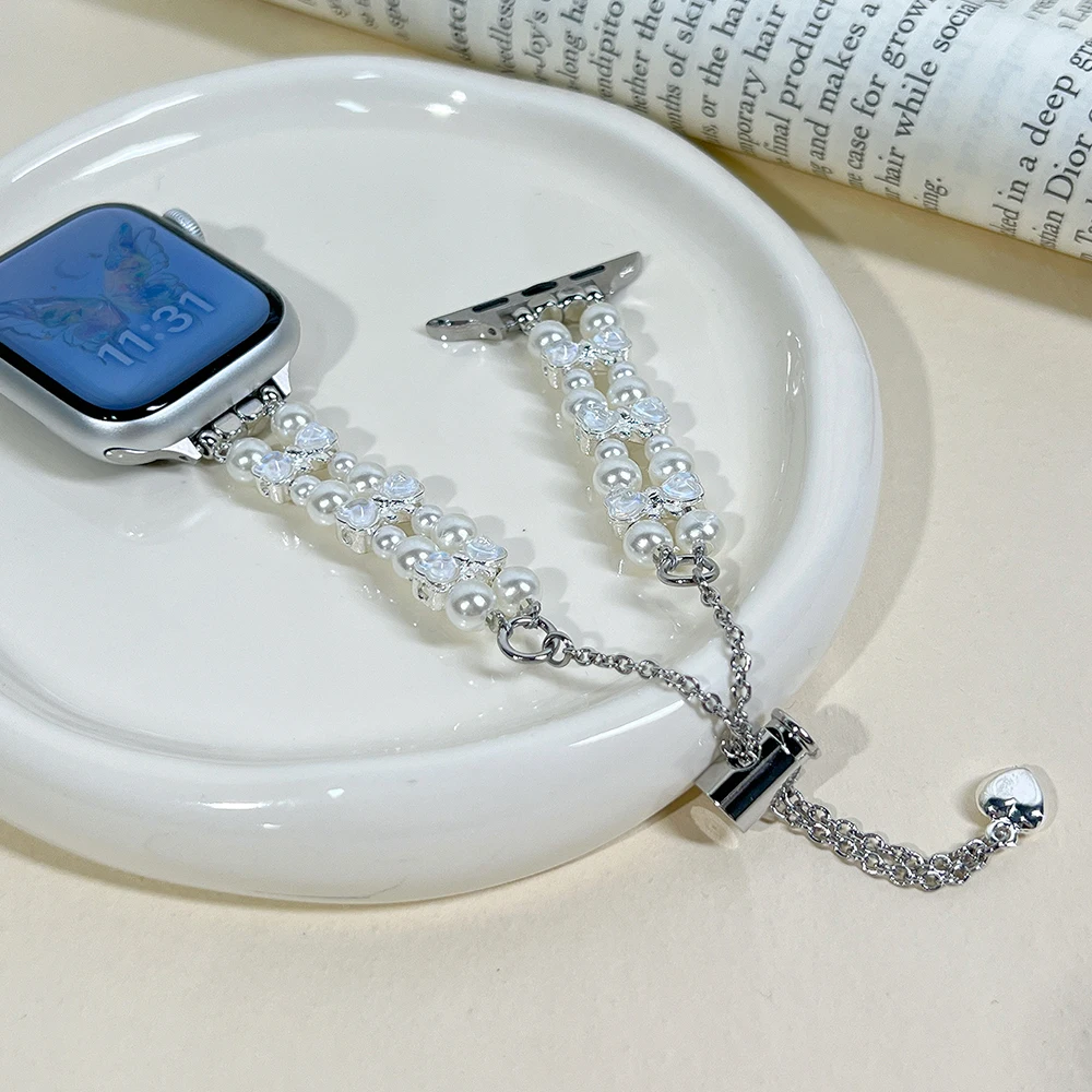 Biżuteria Pasek z muszką do Apple Watch 10 Pasek 46 mm 41 mm 45 mm 44 mm 40 mm 42 mm Damska metalowa bransoletka iWatch Series 9 8 7 SE 6 5