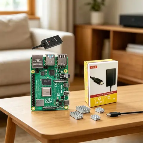 New Best Deal US Shipping Original Raspberry Pi 4 4GB RAM Basic Starter Kit with PiSwitch Power Supply 1.0 Count-Durable