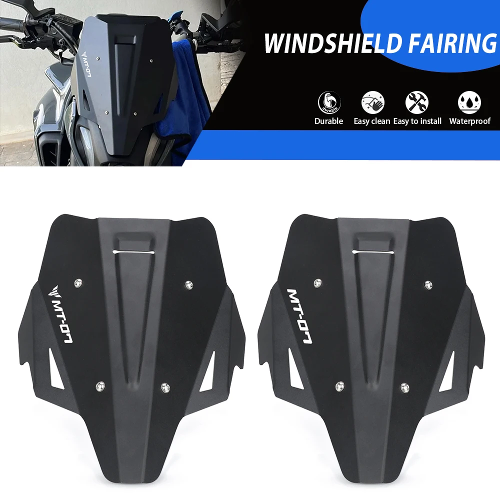 

Для YAMAHA FZ07 FZ-07 MT07 MT-07 MT 07 2021 2022 2023 2024 аксессуары для мотоциклов лобовое стекло дефлектор обтекателя