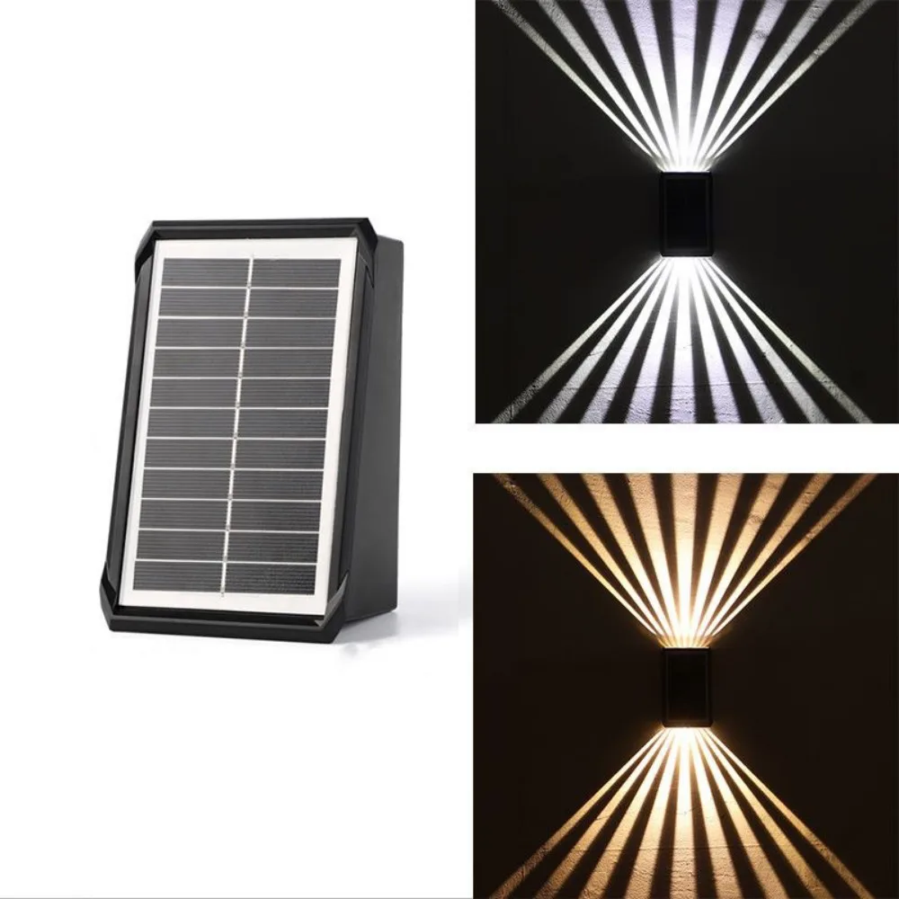 

Automatic Lighting Solar Wall Lamp IP65 Waterproof Up and Down Outdoor Solar LED Light Energy Saving Wall-mounted
