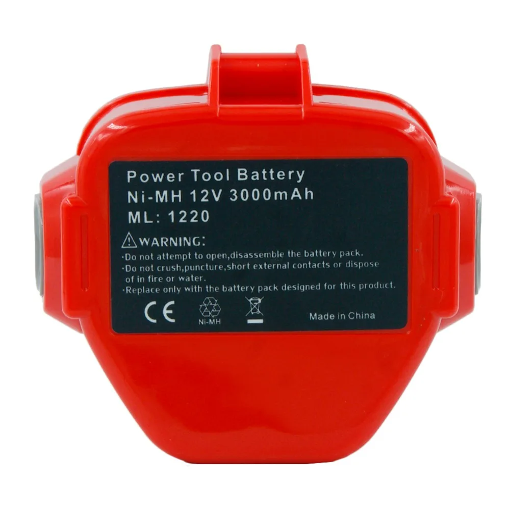 PA12 Ni-MH 12V 3000mAh Rechargeable Battery for Makita Power Tools 1220 1234 1233 1235 6227D 6217D 4331D 6317D 6835D 5093D 6213D