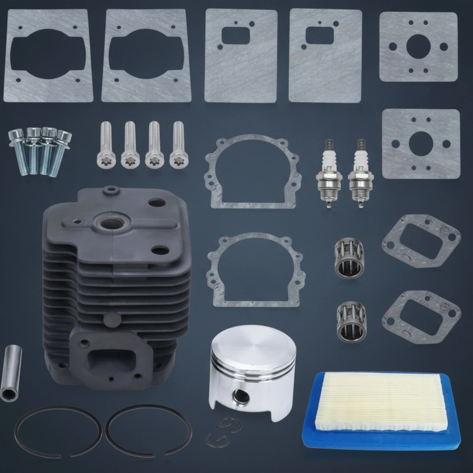 Cylinder Assembly Kit Complete Cylinder Piston Kit Engine Part Stable Performance Parts Easy to Install for Mechanics, Workshop