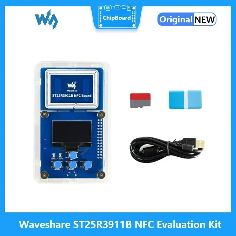 Waveshare ST25R3911B NFC-Evaluierungskit, NFC-Leser, ideal für erfrischende passive NFC-betriebene E-Papier