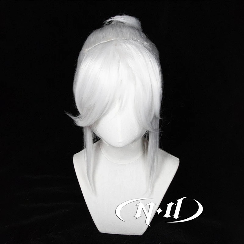 ND Jett Cosplay Wigs Hairpiece VALORANT Game Cosplay Hair Wigs for Comic Con Coser Costume Theme Party Heat Resistant Synthetic