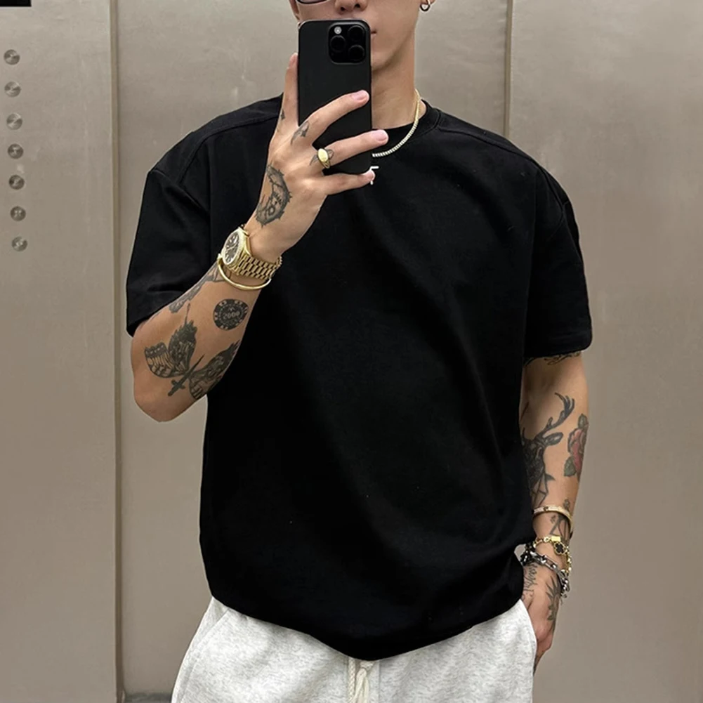 

Daily Casual Wear Casual Tops Fashion Casual Tops Men Casual Black Polyester Fabric Regular Length Slight Stretch