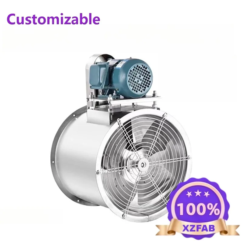 Factory Direct 2026 KT40 external motor axial flow fan stainless steel spray paint room special pipeline water curtain industria