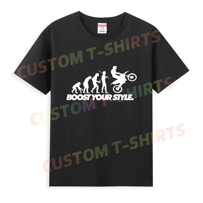 

2024 Men T Shirt Casual Motocross Evolution T-shirt Graphic Oversized Sports Tops Breathable Comfortable Streetwear S-3XL Tee