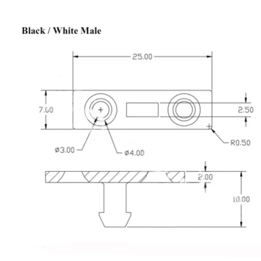 10PCS PR-001PR-002 Small Door Lock Switch Lock For MS Air Conditioner Set Top Box TV EVD DVD Door Cover PR001 PR002