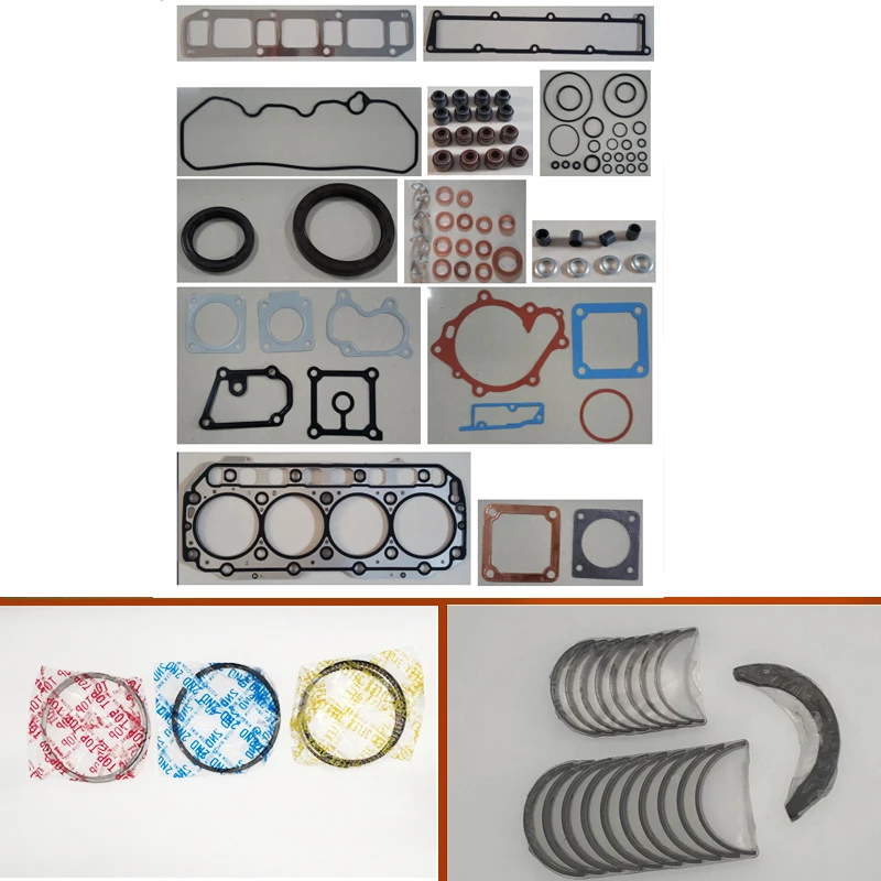 Engine Full gasket set kit crankshaft connecting rod bearing piston ring for Yanmar Diesel Engine: 4D106 4TNE106