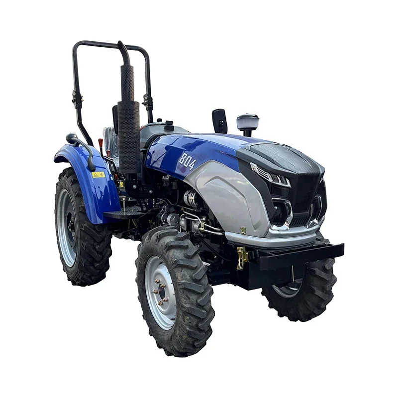 Agricultural four-wheel drive tractor with dual-purpose 504 diesel for trenching, farmland irrigation and drought