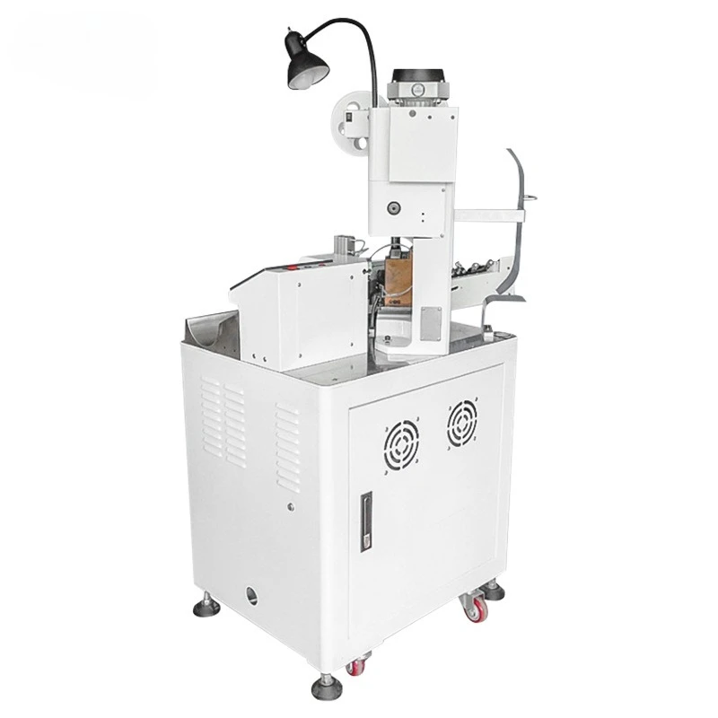 Automatic double-head terminal machine, automatic peeling, cutting, and ending integrated five-wire tin dipping machine