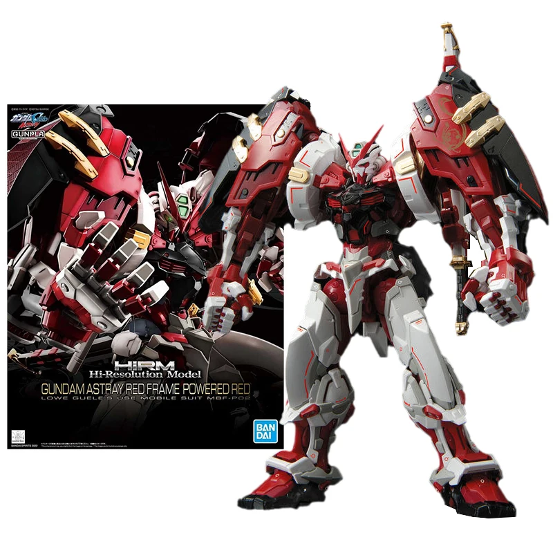 

Bandai натуральная модель Gundam, комплект аниме-фигурки HIRM Astray Red Frame Powered Red Gunpla, аниме-фигурки, игрушки для детей