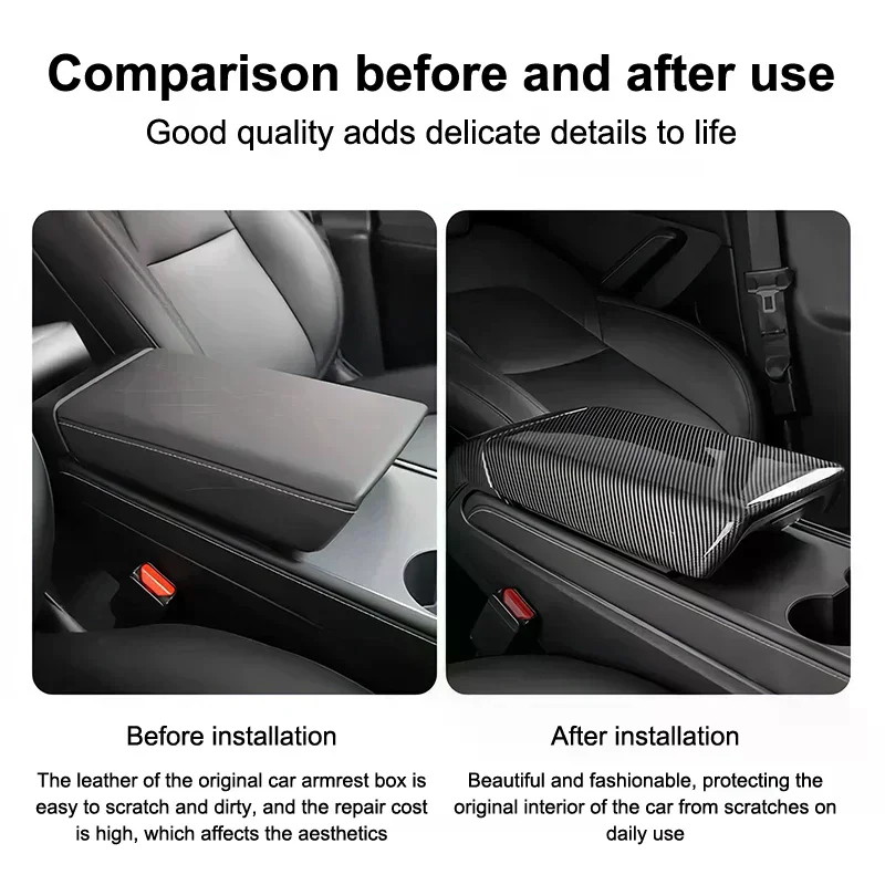 Voor Model Y Launch Juniper 2025 Model 3 Highland 2024 TPE Soft Case Middenconsole Armsteun Deksel Armsteun Cover Accessoires