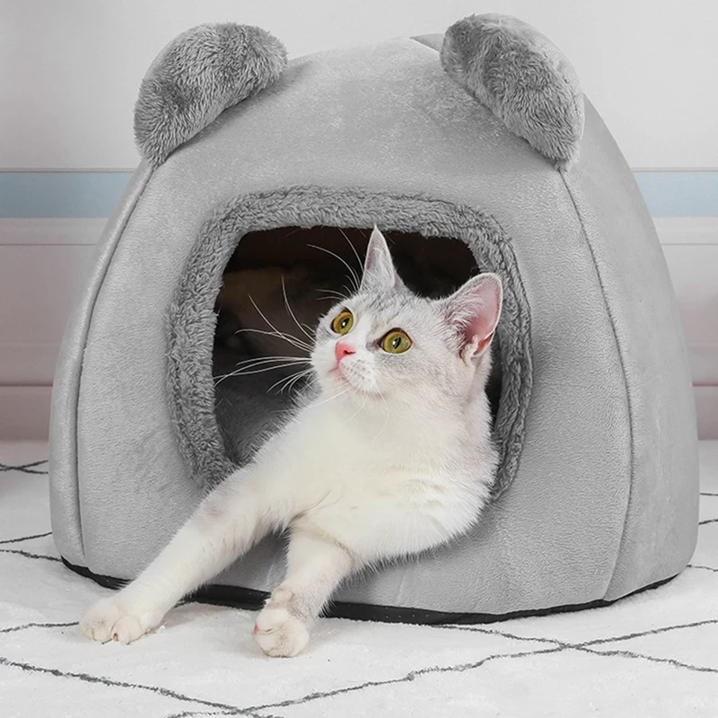 Warm Dog Kennel In Winter, Pet Removable And Washable Kennel, Pet Winter Sleeping Bed, Cartoon Cute Kennel