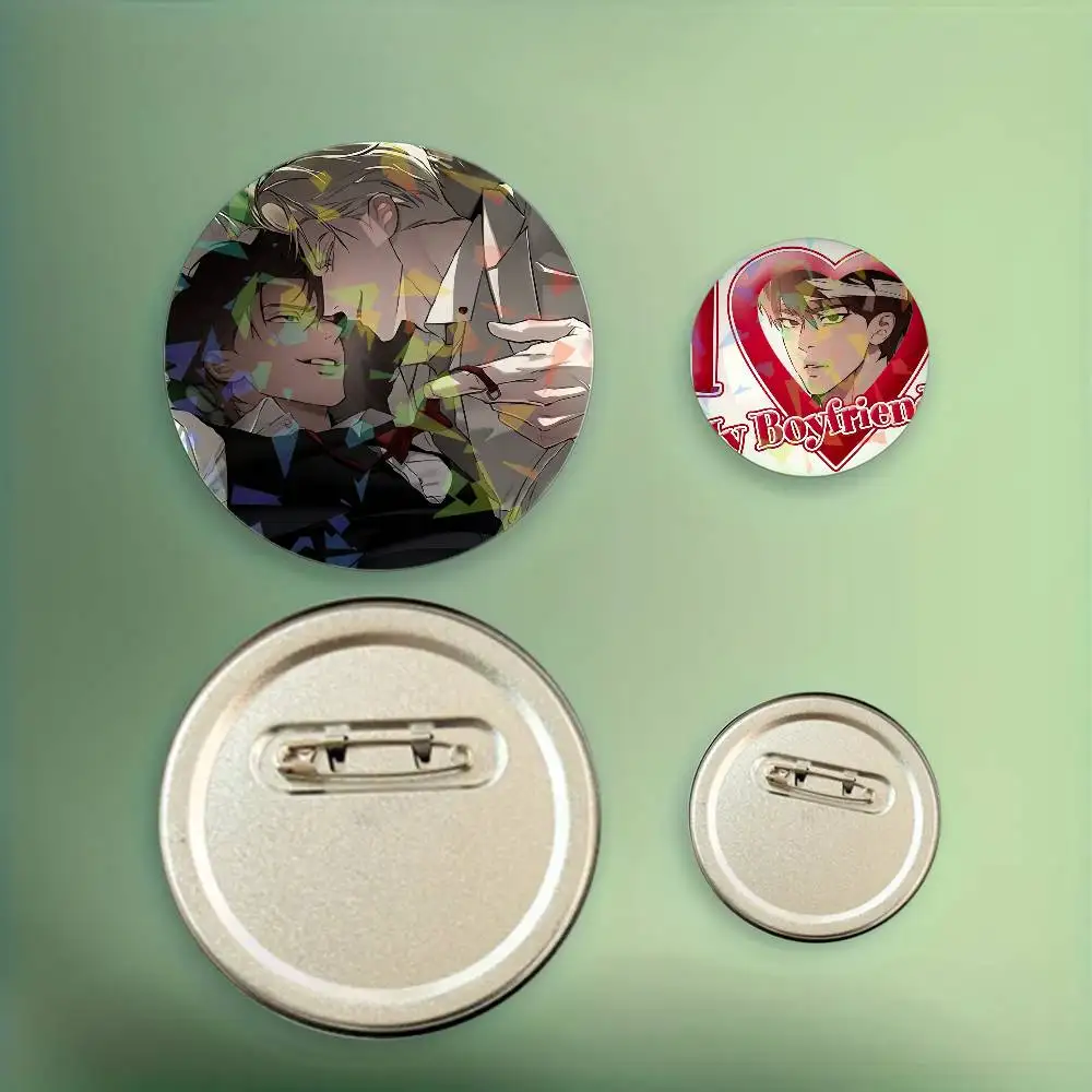 لطيف مانغا Codename Anastasia شارة مخصصة الخاصة صفيح دبابيس الليزر الرسم دبابيس ملحق هدايا للبنين بنات #3