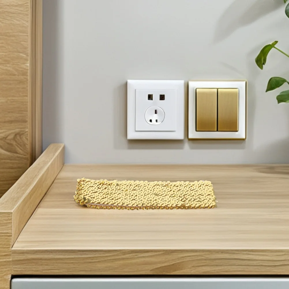 

2Pcs Ladies Sports Headbands Sparkly Sequin Elastic Running Hairbands Glitter Non-Slip Gym Yoga Hairbands Sequin Headbands Women