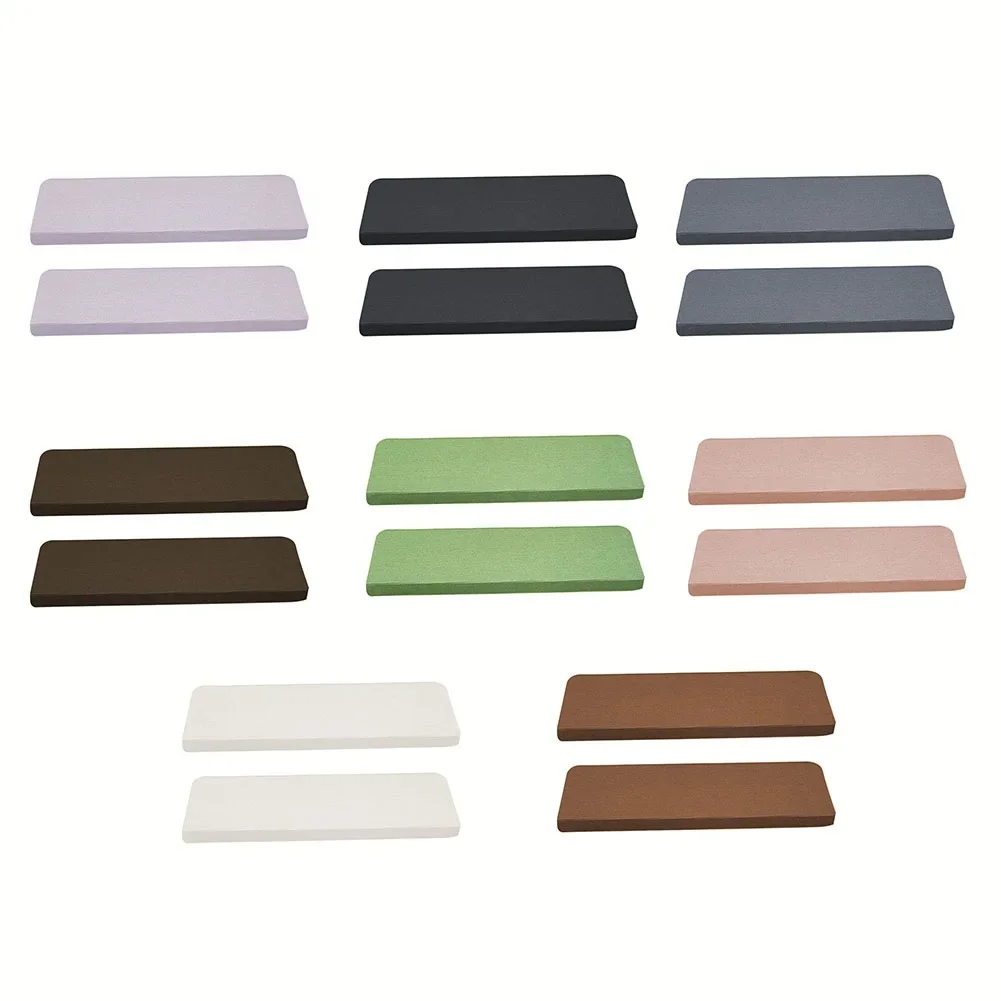 2PCS Stair Mat Non-Slip Free Adhesive Stair Mats Staircase Step Rug Cover 70cm*22cm*4.5cm Stair Stickers Step Protector Rug