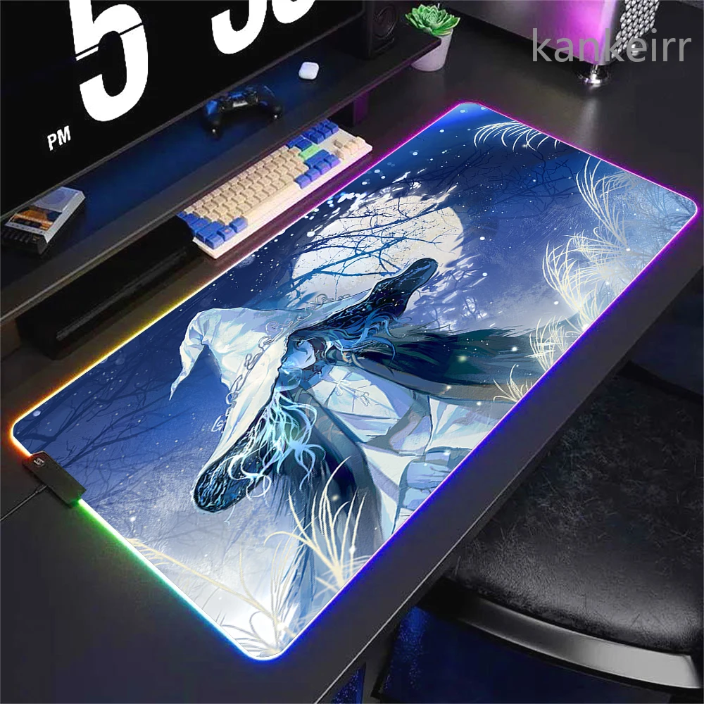 EldenS R-RingS ماوس الوسادة الألعاب LED ماوس حصيرة 600x300 Mousemats الجدول منصات الكمبيوتر Kawaii حصيرة مكتبية RGB لوحة المفاتيح حصيرة XXL