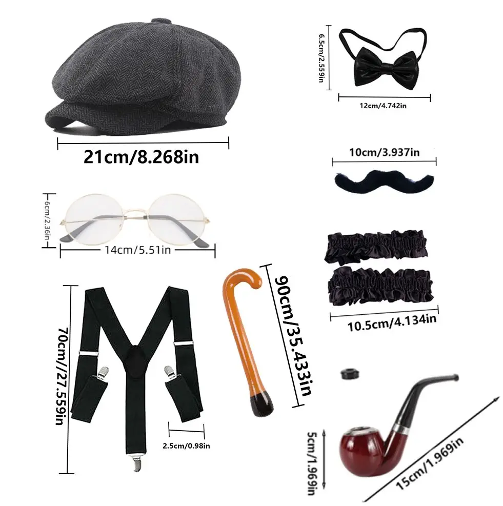 Ensemble d'accessoires pour costumes d'Halloween Les costumes de détective Sherlock Holmes conviennent aux fêtes, aux festivals et à d'autres endroits