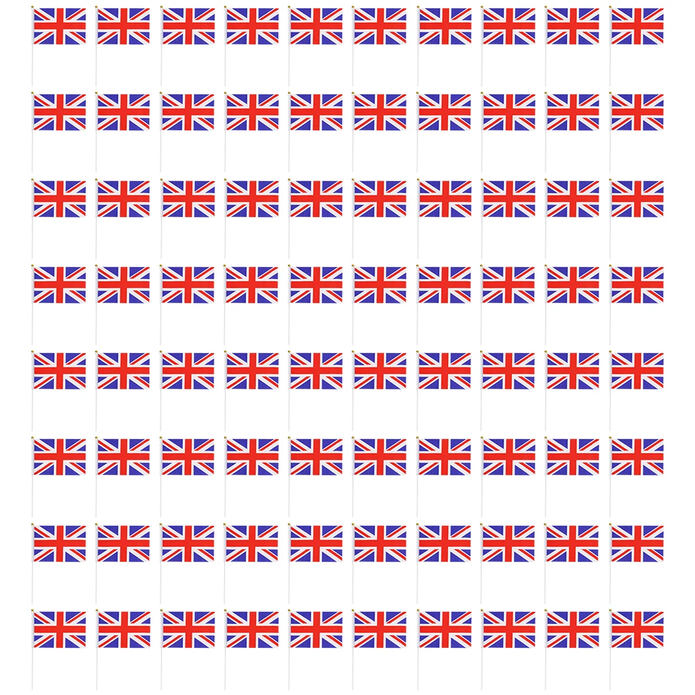 

Hand Waving Flag Uk Flags Small British Union Jack United Kingdom Banner Held Duty