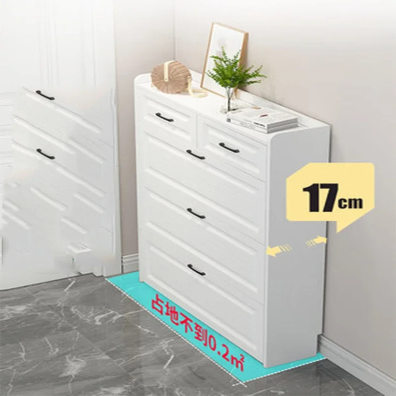 Household Tipping Bucket Multilayer Shoe Cabinet Household Doorway Large-capacity Storage Entrance Storage Modern Shoe Rack