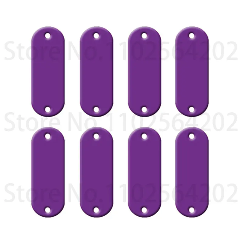 GEKTIMER 100 Pieces Aluminum Identification Tags Keychain 3