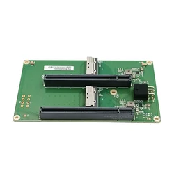 Dual MCIO 8I to 2* PCIe5.0 x16 slot riser card with ATX 2*3 pin GPU Power Connector