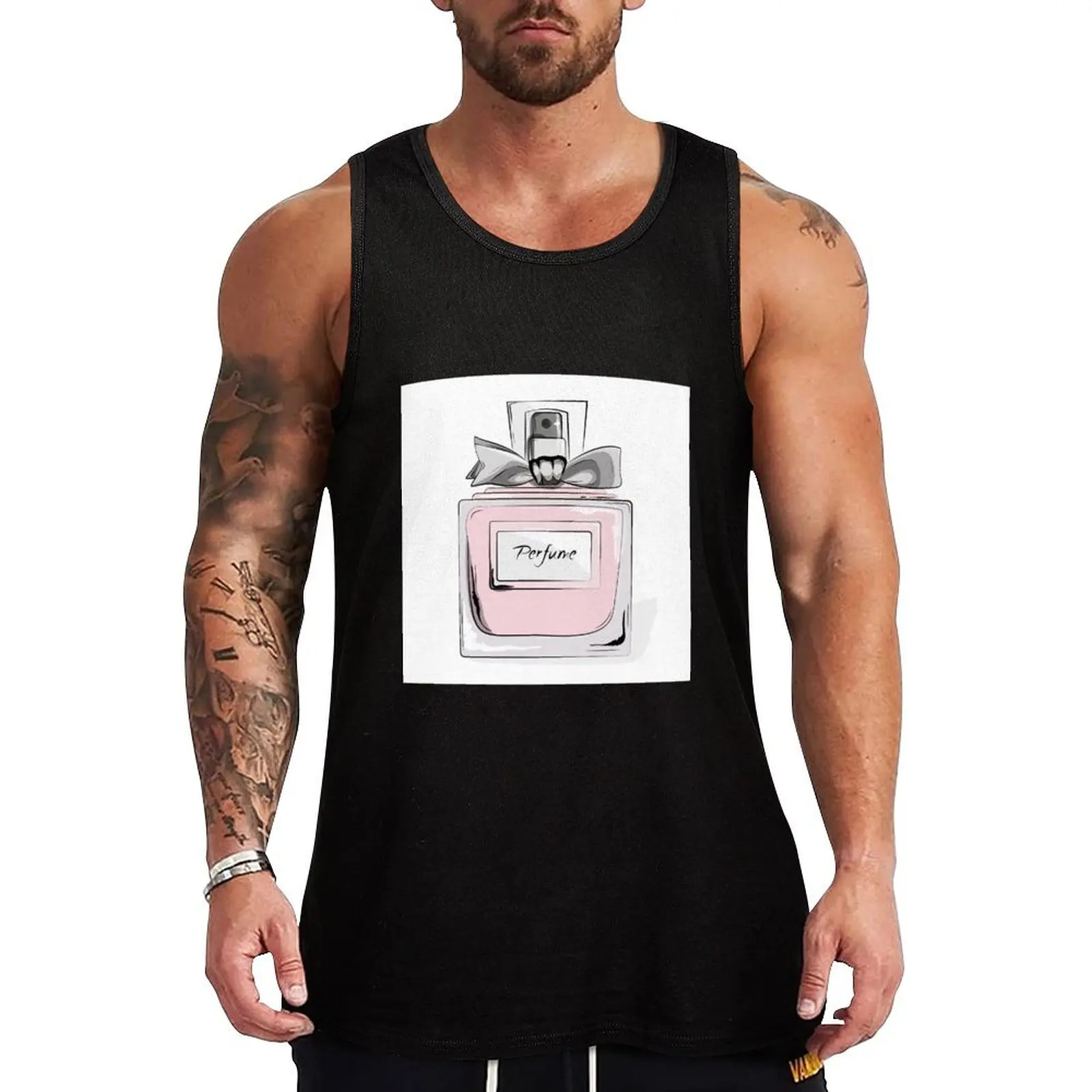

Delicious perfume Tank Top Summer Print Tank Top Beach Graphic Sleeveless Top