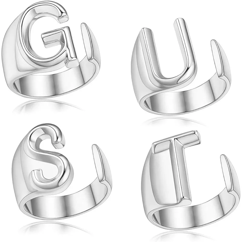 Letter G U T S Rings for Set Inspired Album Olivia Rodrigo Jewelry for Women Girls Outfit Merchandise Singer Fans Gifts