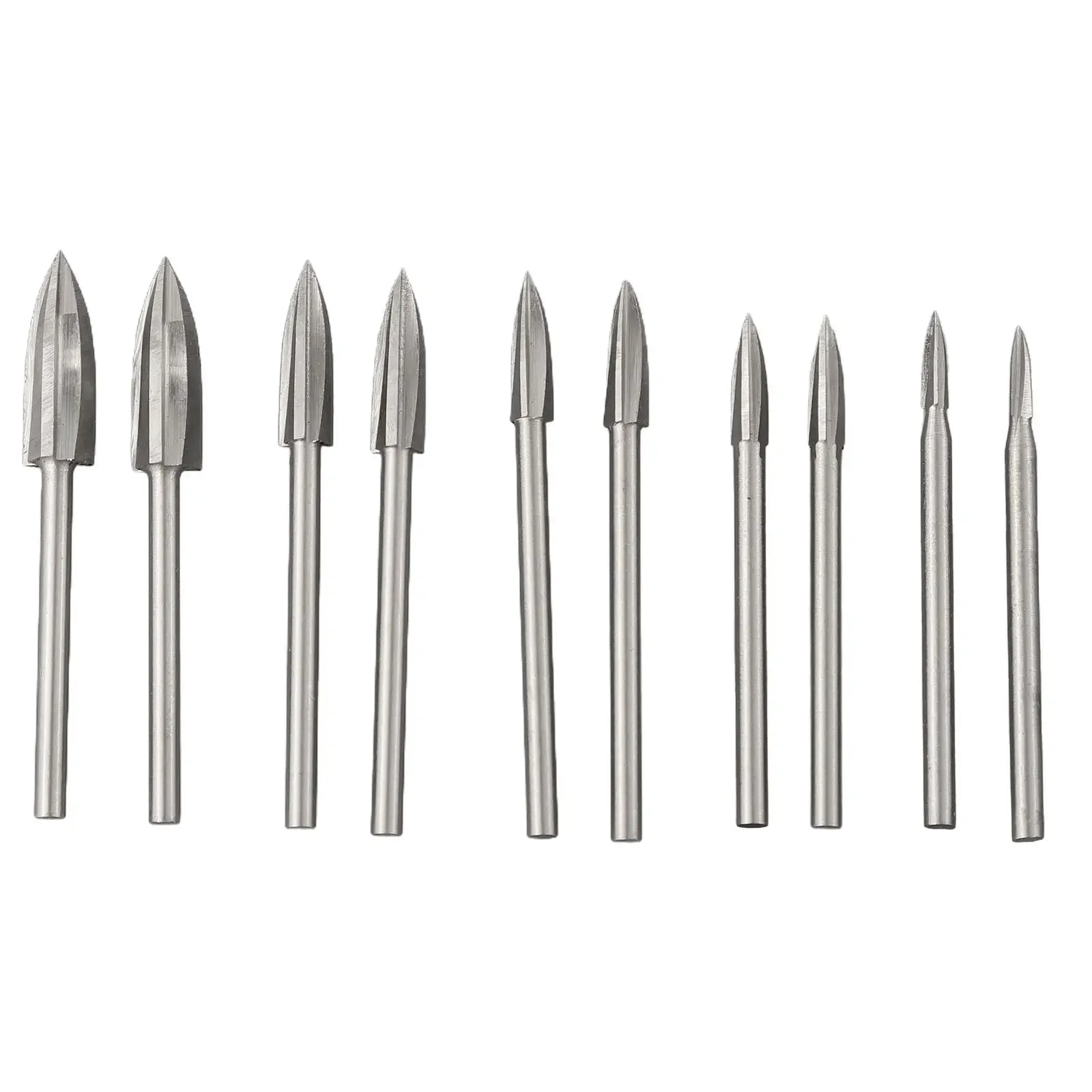 10pcs Wood Carving Tools For Carving Drilling Engraving Drill Bit Grinding Woodworking Tools Replacement Accessories