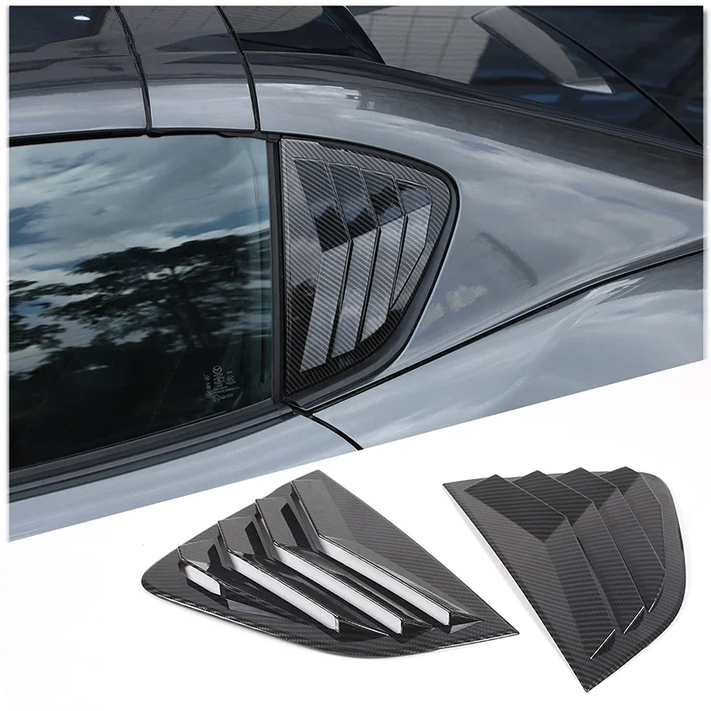 ABS Carbon Fiber For Mazda MX5 MX-5 ND 2016-2025+Car rear triangle blinds decoration sticker car exterior protection accessories