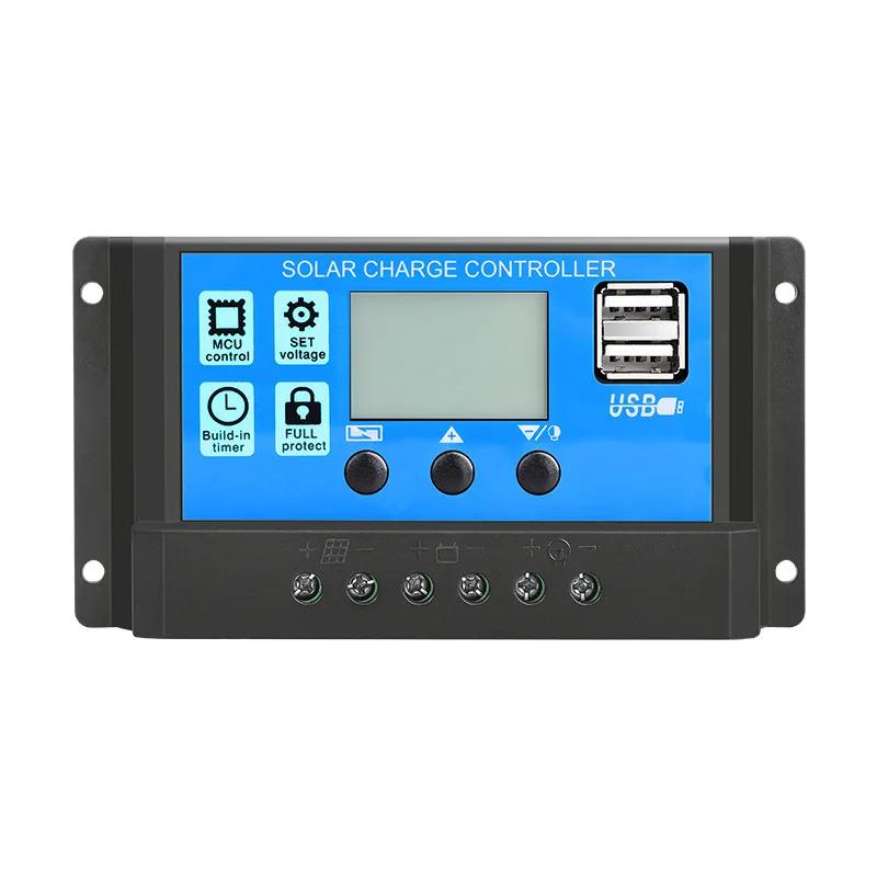 Cross border PWM solar controller 10A20A30A60ALED solar street light charging and discharging controller