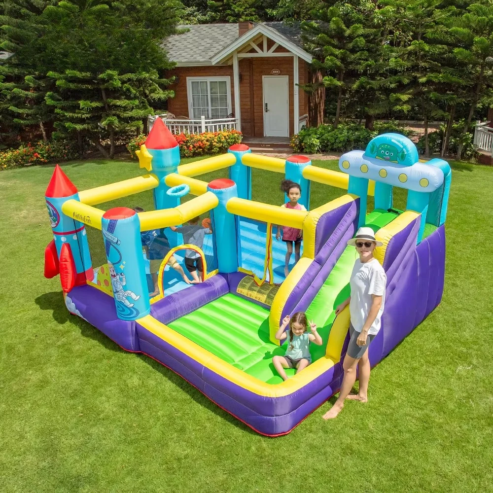 

Wholesale Oxford Cloth Inflat Jumping Kids Inflatable Bounce House Bouncy Castle With Slide Combo