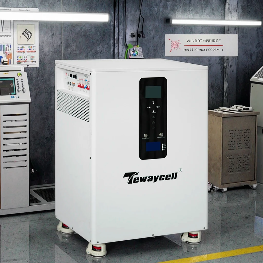 لنظام Tewaycell Home ESS 51.2V 400Ah 600Ah 20kwh 30kwh بطارية 10KW العاكس مع منفذ الاتصالات CAN #1